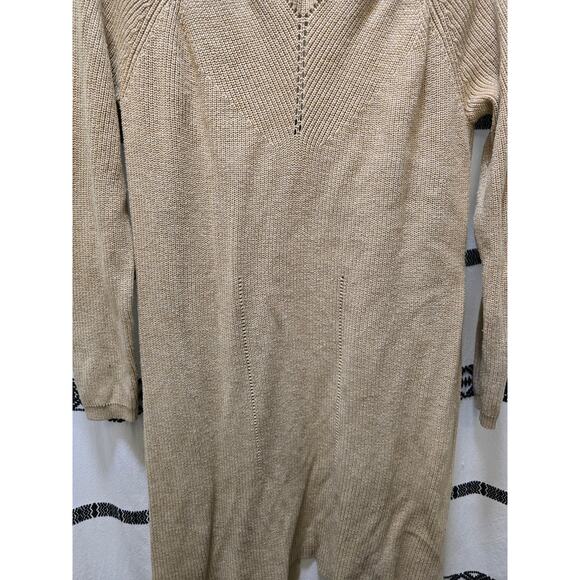 Cabi tan knit long sleeve duster cardigan hook and eye size medium - Picture 12 of 12